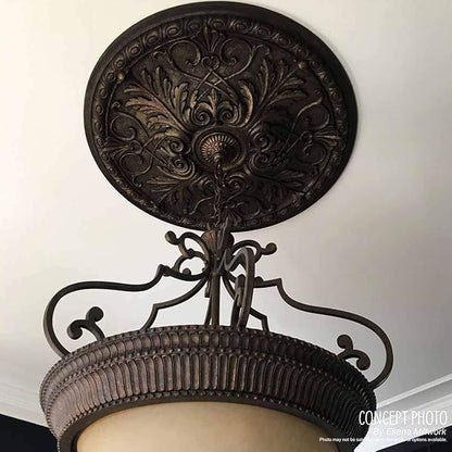Ekena Millwork Bradford Ceiling Medallion, Pearl White