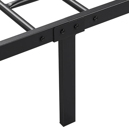 Yaheetech Full Bed Frames Metal Platform Bed with Headboard and Footboard for Bedrooms No Box Spring Needed Easy Assembly, Black/Full Bed