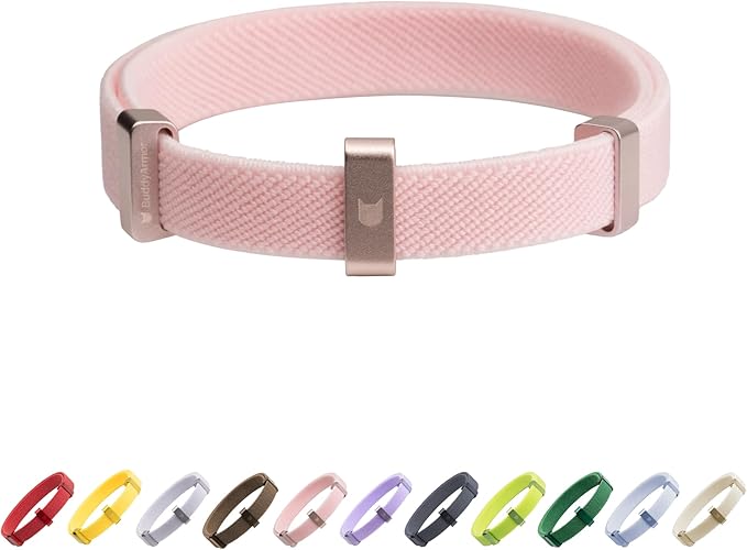 Safety Cat Collar - U.S. IDA Gold Awarding Design, Stretch Elastic Quick Release, Non Breakaway - Light Weight for Kitten, Neck Fit 5.9'-11.8' for All Small Large Cat,S(Blush Pink)-Mewly Pet