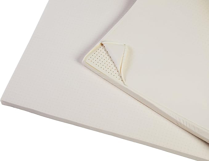 Pure Green Natural Latex Mattress Topper w/Jersey Cover - Firm - 3 Inch - Cal King Size (GOTS Certified Organic)