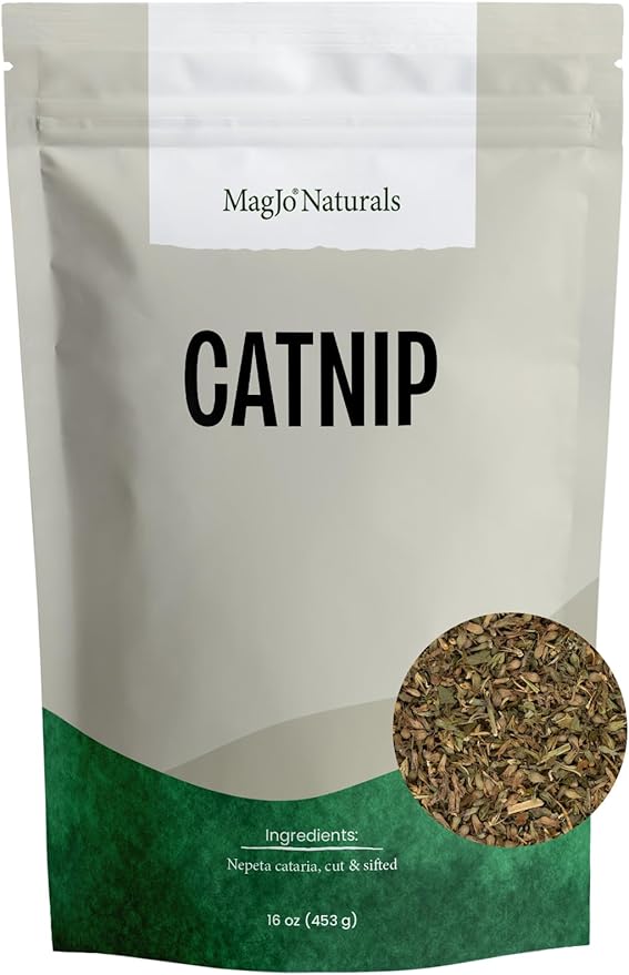 MagJo Naturals Farm Direct Catnip, Freshest Available, Bulk Bag (1 Pound)-Mewly Pet