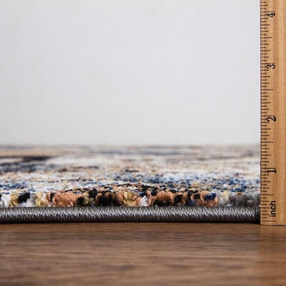 Keen Home Design Area Runner Rugs - 2x12 Non-Shedding, Abstract Runner for Kitchen, Living Room, Bedroom, Dining Room, Entryway - Size: 2'8" x 11'11", Multi