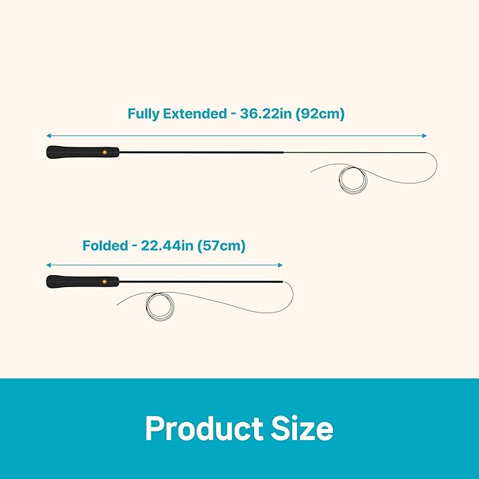 THE WAYS Lumiwhisker Cat Toys for Indoor Cats, LED Light Wand Toy-Mewly Pet