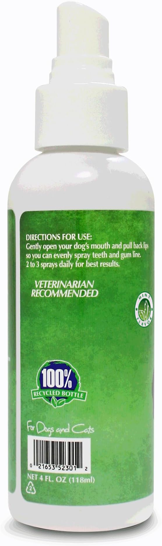 Bio-groom Fresh Bark Dog Breath Freshener - No Chew Dental Spray for Dogs & Cats, Teeth Cleaning Oral Care for Plaque & Tartar, No Brushing Required, Made in The USA - Mint, 4 fl oz-Mewly Pet
