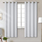 BGment Room Darkening Curtains for Bedroom - Grommet Thermal Insulated Window Treatments Light Blocking Curtains for Living Room, Set of 2 Panels, Each 46 x 72 Inch, Greyish White