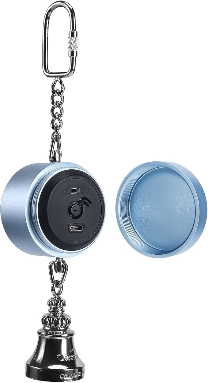 Colorday Bird Toys Parrot Talking Coach & Interactive Voice Bell for Parakeet, African Grey, Amazon Parrots, Quaker, Cockatiel, Conure (Blue)-Mewly Pet