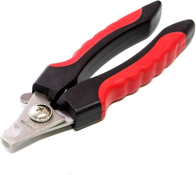 Ryan's Pet Supplies Paw Brothers Nail Clipper for Dogs and Cats, Pet Nail Clippers, Safe Grooming Tool, Professional Grade for Groomers, Stainless Steel Blades, Safety Guard, Small, 5 Inches-Mewly Pet