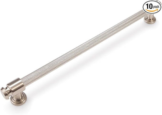 10 Pack 10 inch(254mm) Brushed Satin Nickel Cabinet Handles and Pulls - Drawer Handles for Kitchen and Dresser