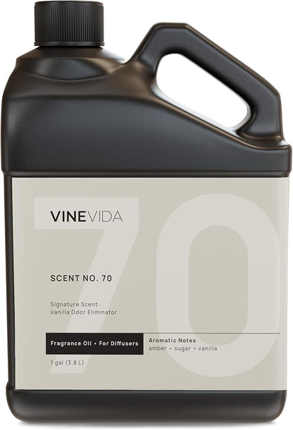 VINEVIDA [128 Fl Oz] Vanilla Odor Eliminator Fragrance Oil for Cold Air Diffusers, Essential Oils for Diffuser Oil Refill & Air Freshener Room Spray