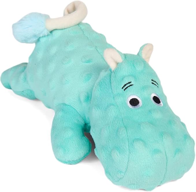 DODODOLA Cute Stuffed Hippo Dog Toys Squeaky Dog Toys with Crinkle Paper Dog Plush Toys for Large Breed Dog Chew Toys for Small, Medium, Large Dogs-Mewly Pet