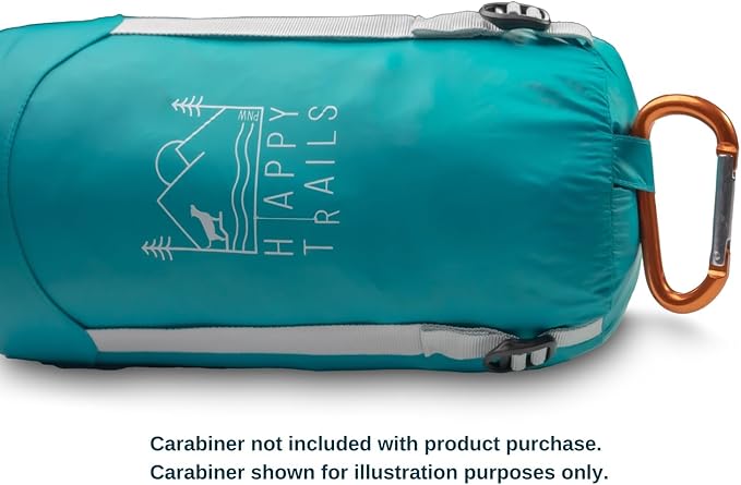 Ultralight Dog Sleeping Bag Backpacking—Outdoor Dog Bed for Hiking—Backpacking Gear for Dogs—Dog Hiking Gear—Dog Camping Gear—Packable Sleeping Bag for Dogs—Dog Travel Bed (Glacial Blue | Large)-Mewly Pet