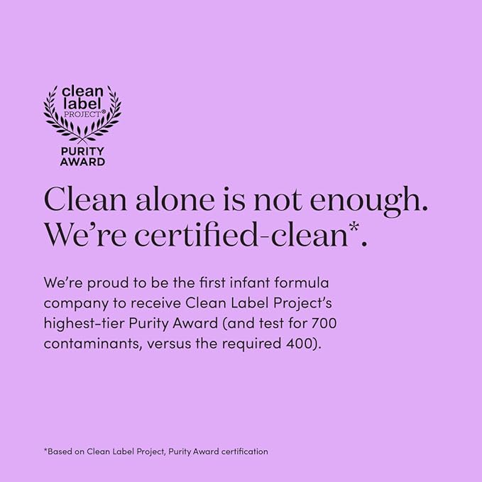 Infant Formula Powder for Infants 0-12 Months, Made With Organic Whole Milk, Clean Label Project Certified, Closest-to-Breast Milk Baby Formula Patented Protein Blend, 24 Ounce (Pack of 6)-Mewly Pet