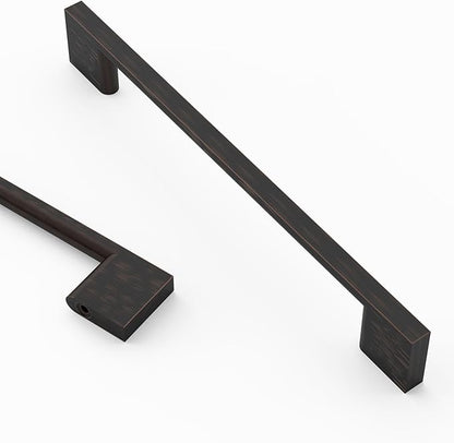 Asidrama 10 Pack 6.3 Inch(160mm) Oil Rubbed Bronze Cabinet Pulls, Kitchen Cabinet Hardware for Cupboard Drawer Handles Pulls