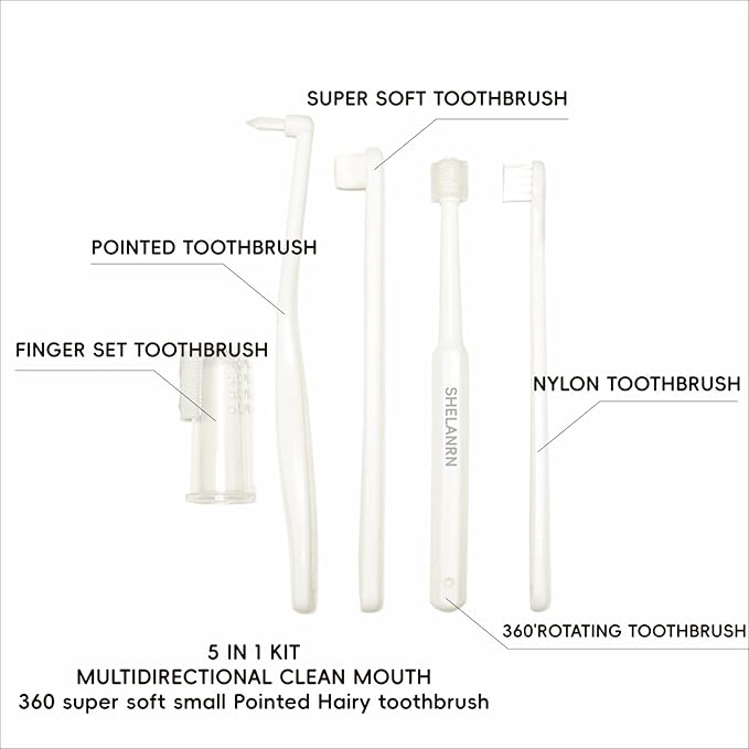 Dental Care for Pets - Dog Tooth Brushing Kit, Dog Toothpaste, Cat Toothbrush kit, Pet chew Toys, Dog Teeth Cleaning, 5 in 1 KIT for Large and Small Pets, Pets are Durable in Use !-Mewly Pet
