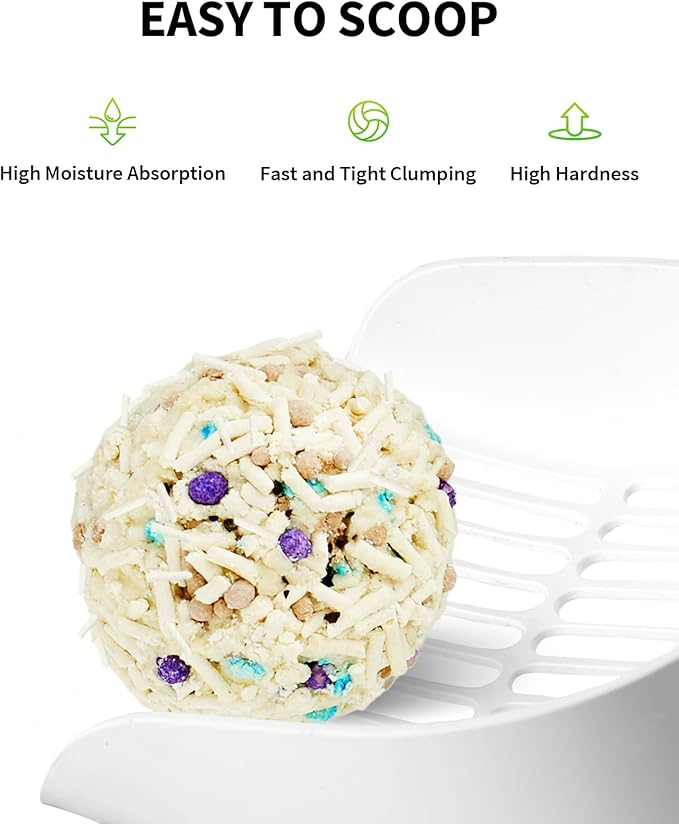 PETKIT Upgraded Clump+ Tofu Mixed Cat Litter, Water Flushable,Ultra Absorbent and Fast Drying, 100% Natural Ingredients Clumping Litter, Dust-Free Low Tracking Bentonite Litter (5.2lb×3bags)-Mewly Pet