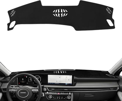 Dash Cover for Hyundai Sonata 2024 2025 2026 (Only fits for 12.3-inch Touchscreen) Flannel Dashboard Cover Nonslip Dash Mat Protector Sunshade No Glare Black