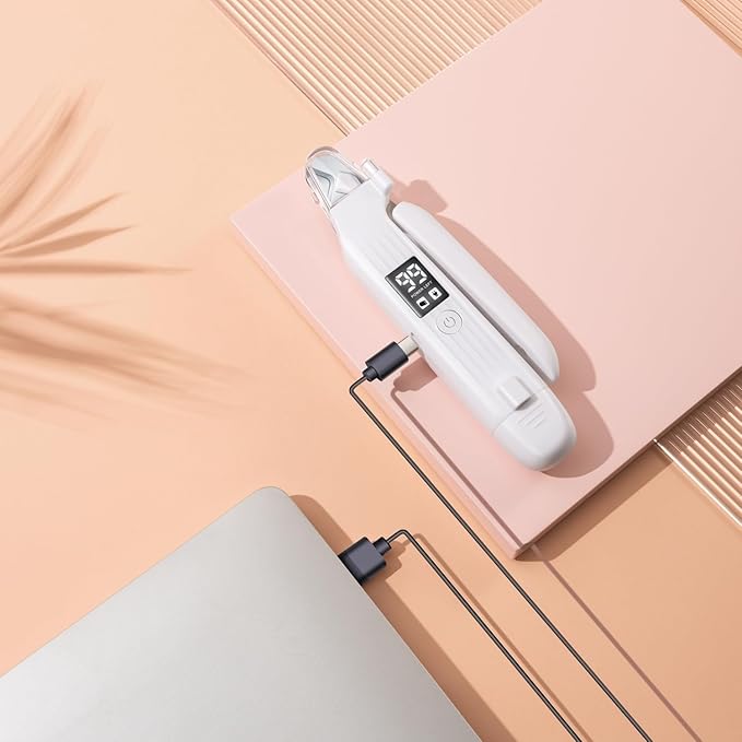 Pet Nail Grinder for Dogs and Cats - 2in1 Dog&Cat Nail Trimmers Super Quiet and Low Vibration Electric Dog Nail Grinder- LED Display Dog Nail Clippers for Large Medium Small Dogs Cats Dog Nail File-Mewly Pet