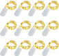 [12-Pack]String Lights Led Fairy Battery Starry String Lights 20 Tiny Lights On 3.5Ft Silver Wire For DIY Wedding Centerpiece, Mason Jar Craft, Christmas Tree, Garlands, Party Decoration (warm white)