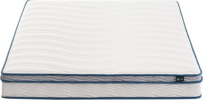 ZINUS 6 Inch Spring Sensation Hybrid Mattress [New Version], Full, Fiberglass Free, Medium Firmness, Durable Support, Certified Safe Foams & Fabric, Mattress in A Box