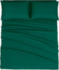 Mejoroom Queen Size Sheet Set - Hotel Luxury 1800 Bedding Sheets & Pillowcases - Deep Pocket Fitted Sheet, Soft, Breathable, Wrinkle & Fade Resistant - 4 Piece (Queen,Emerald Green)