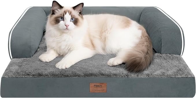 Small Dog Bed and Cat Sofa Waterproof Orthopedic Dog Beds for Small Dogs Cat Bed Comfy Pet Couch Sofa Beds with Washable Removable Cover & Non-Slip Bottom-Mewly Pet