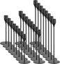 Black Taper Candle Holders Set of 24 Candlestick Holders Bulk, Metal Candle Stick Holder Decor for Wedding, Dinning, Xmas Party or Anniversary, Fits 3/4 Inch Thick Candle