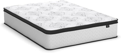 Ashley Chime Full Mattress Hybrid 12 Inch Firm Memory Foam for Pressure Relief, Mattress In a Box with Cooling Gel, Fiberglass Free