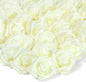 Juvale Centerpiece Table Decorations Ivory Artificial Roses - 100-Pack 3-Inch Foam Heads - Fake Flowers in Vase & Flower Decor - Wedding Table Decor & DIY Crafts