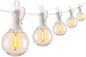 Brightown 60 Feet LED Outdoor String Lights with Shatterproof G40 Edison Bulbs, Connectable and Weatherproof Strand, Commercial Grade Patio Lights for Backyard Garden Patio Decorative, White