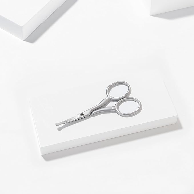 Tweezerman Pet Grooming Scissors, Stainless Steel Rounded Tip Trimming Shears for Dogs and Cats-Mewly Pet