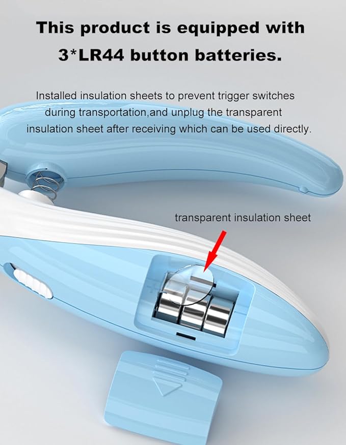 Cat Dog Pet Nail Clippers with Light, Llluminates Cat Dog Nails or Bloodline,Safety Pet Nail Clipper for Dogs, Cats, Rabbits Sharp No Nail Splitting (Pink)-Mewly Pet
