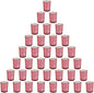 Pink Mercury Glass Tea Light Holders Set of 36 - Elegant Votive Candle Holders for Weddings, Showers and Home Decor - Perfect for Table Centerpieces and Parties (Glass, Pink)