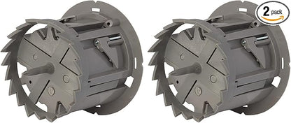 Southwire MSBST250 Smart, Shark Tooth Integrated Fixture and Ceiling Electrical Box w/Hole Saw, Supports 6 lb, Gray (Pack of 2)