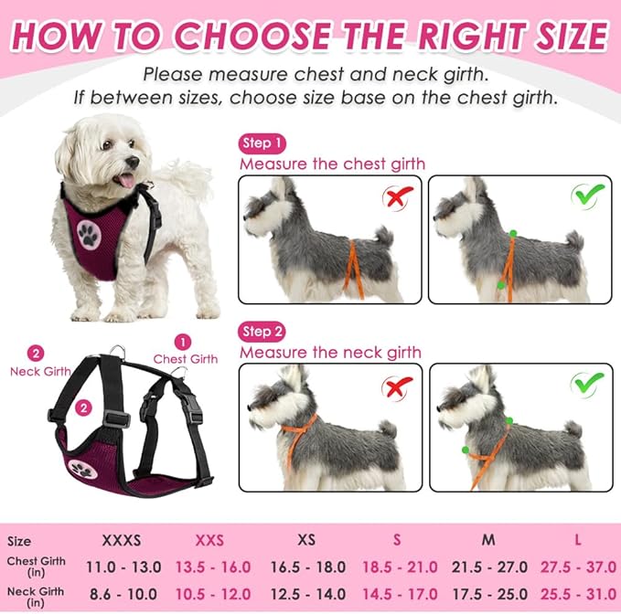 SlowTon Dog Seat Belt Harness for Car, Dog Car Harness Adjustable Mesh Breathable & Dog Seatbelt Safety Tether with Elastic Bungee for Small Medium Large Pets(Burgundy, Single Clip, L)-Mewly Pet