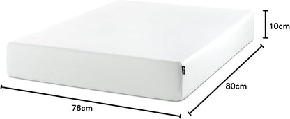 ZINUS 10 Inch Green Tea Memory Foam Mattress, King, Fiberglass Free, Patented Custom Contour Support, Sturdy Base Foam, CertiPUR-US Certified, Mattress in A Box, White