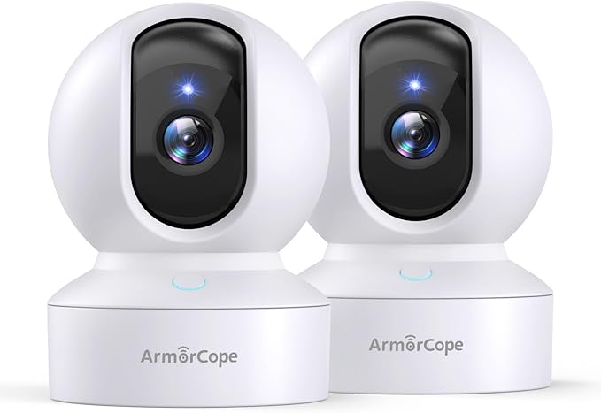 Pet Camera, 2K HD Dog Camera with Phone APP, 360° Pan/Tilt View Puppy Cam, One Click Call for Baby Monitor, MagivPix Night Vision,Motion Tracking Alarm with Cloud/Local SD -2 Pack-Mewly Pet