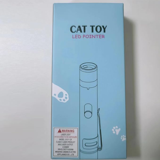 EAWONGEE Cat Toys, Rechargeable Interactive Toy for Cats with 7 Light Projection Modes, Indoor Kitty Pet Dog Toy for Training Chaser, 2 PCS Red-Mewly Pet