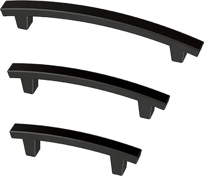Franklin Brass (5-Pack) – Matte Black Cabinet Handles, 5-1/16 Inch Hole Center, Pulls for Drawers, Kitchen Cabinet Door, Dressers | Pierce