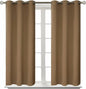 BGment Blackout Curtains for Living Room - Grommet Thermal Insulated Room Darkening Curtains for Bedroom, 2 Panels of 38 x 54 Inch, Taupe