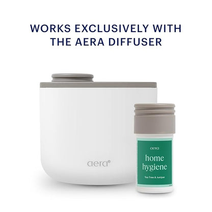Aera Home Hygiene Tea Tree and Juniper - Essential Oil for Home - Calming Fragrance - Notes of Tea Tree, Juniper and Sage Essential Oils - Scent Refill - Capsule Size Works with Mini Diffuser