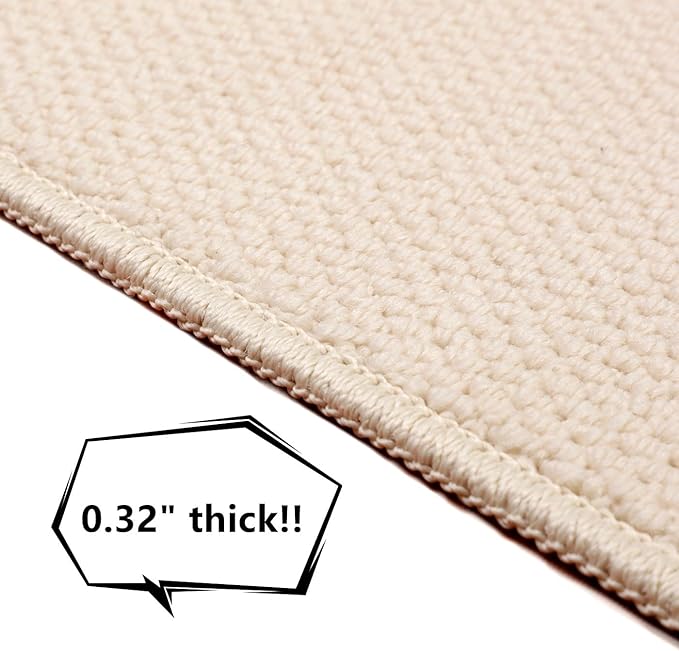 SHENGOCASE 67"x 23.6" Thickened Cat Wall Climbing Carpet, Cat Wall Furniture Scratcher, Scratching Post, Couch Sofa Protector (Creamy-White)-Mewly Pet