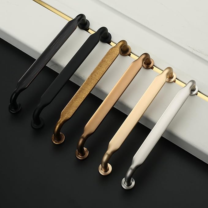 Asidrama 10 Pack 5 Inch(128mm) Brushed Satin Nickel Kitchen Cabinet Handles, Cabinet Pulls Kitchen Cabinet Hardware for Cupboard Drawer Pulls