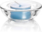 Clear Tealight Candle Holders - Set of 12, Round Chunky Glass Candle Holder, 3" Diameter - CH01 - Clear