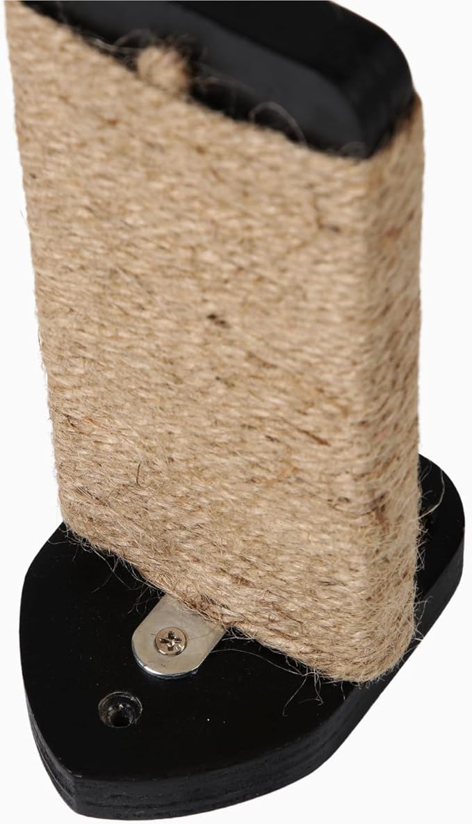 3 Pcs Cat Steps and Perches for Wall, Climbing Shelf With Hemp Rope, Wall-Mounted Furniture Set With Scratching Pads for Playing (Black)-Mewly Pet