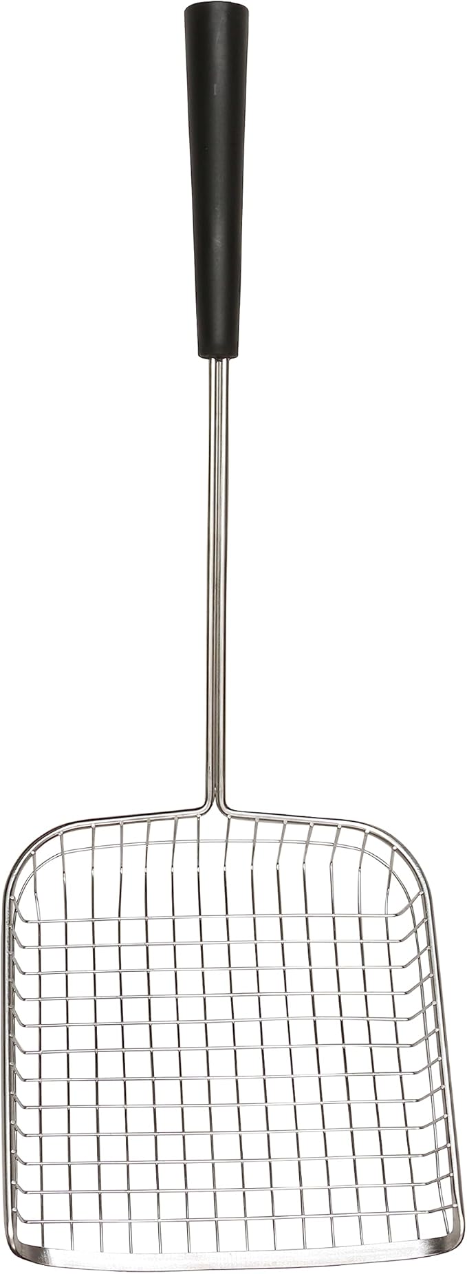 Sand Dipper Cat Poop Scooper & Chicken Poop Scooper - Rugged Big 6" Square Stainless Steel Long Handle for Home Kitty Litter Scoop & Farm Chicken Compatible Coop Scooper (Scoop)-Mewly Pet