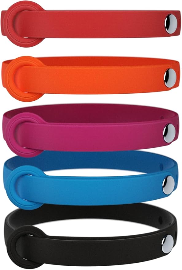 5 Pack Breakaway Cat Collar - Soft, Comfortable, and Lightweight Safety Buckle Collar with ID Tag Ring for Outdoor Cats and Kittens by Nuvuq (6 ⅞" to 10 ¼", Red, Orange, Pink, Blue and Black)-Mewly Pet