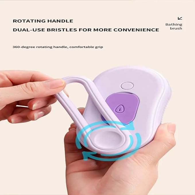 4 in 1 Cat Steam Brush Rechargeable pet spray comb Steam Brush for Cats and Dogs, Massage, Cleaning, Shedding & Combing Multifunctional Hair Removal Anti Static Grooming Tool for home (Purple)-Mewly Pet