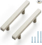 JOY DECOR 30 Pack 3 Inch Brushed Nickel Square Cabinet Handles Stainless Steel Cabinet Hardware Pulls for Kitchen and Drawers with 5 Inch Overall Length