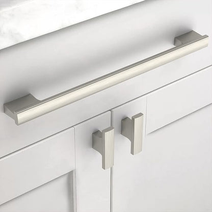 Asidrama 10 Pack 9 Inch(228mm) Brushed Satin Nickel Kitchen Cabinet Handles, Cabinet Pulls Kitchen Cabinet Hardware for Cupboard Drawer Pulls