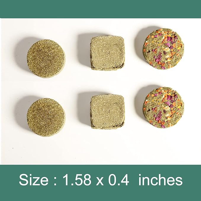 Abizoo Rabbit Treat,Natural Molar Timothy Hay Herbal Floral Scent Snack Chew Toys Gift for Bunny Chinchillas Hamster Gerbils,12 Pcs Small Animals Cage Accessories Guinea Pig Treats-Mewly Pet
